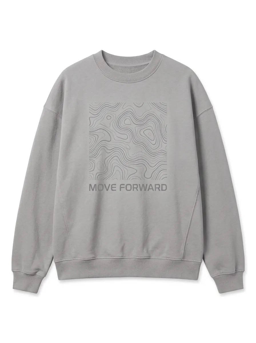 Move Forward Topographic Map Hoodie