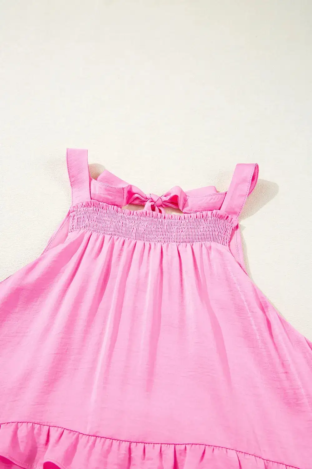 Layered Tie Waist Tie Detail Dress