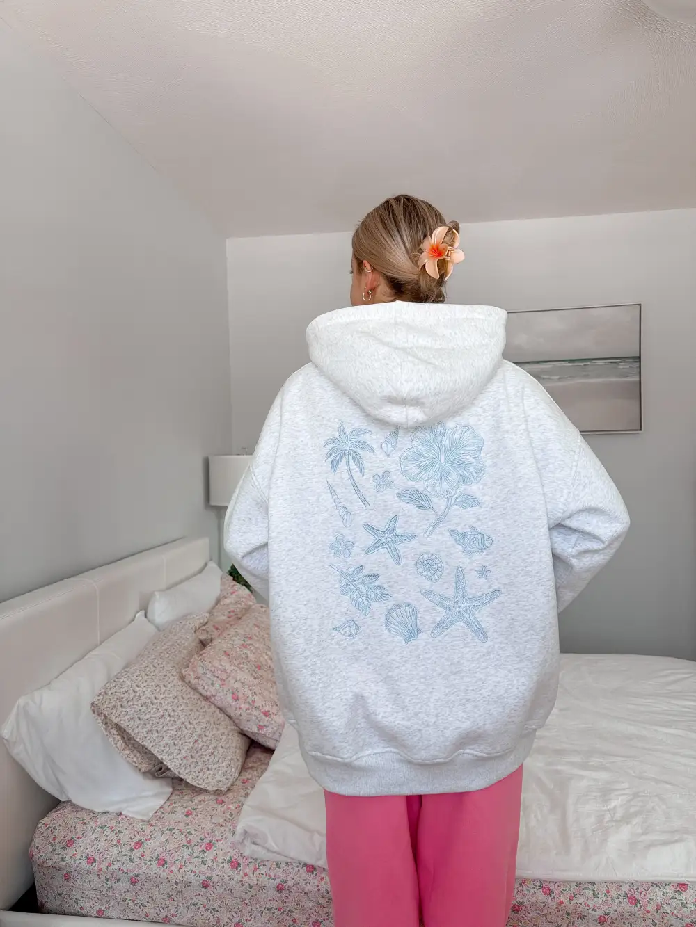 Tropical Embroider Hoodie