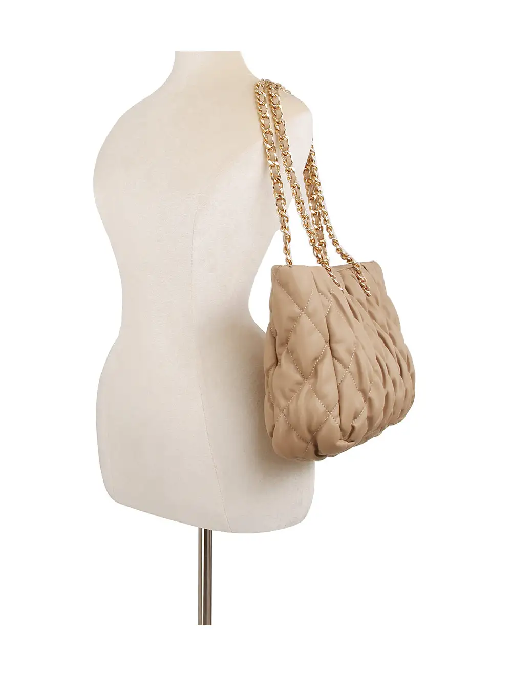 Quilted Chain Tote Bag
