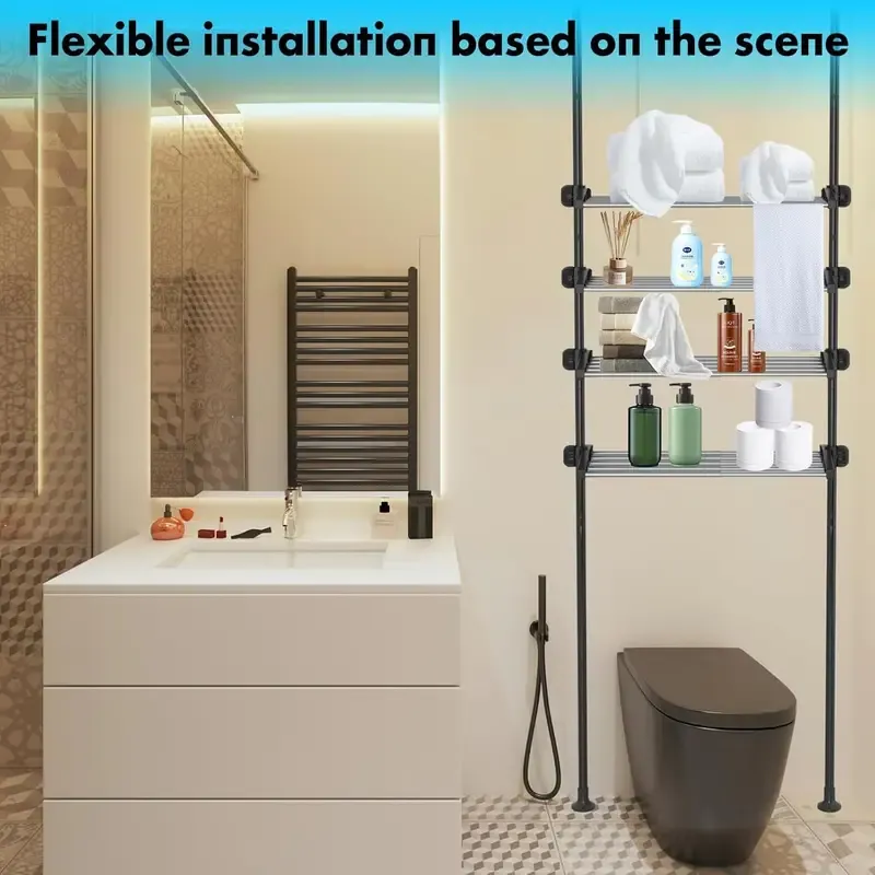 Storage Shelf Above the Toilet