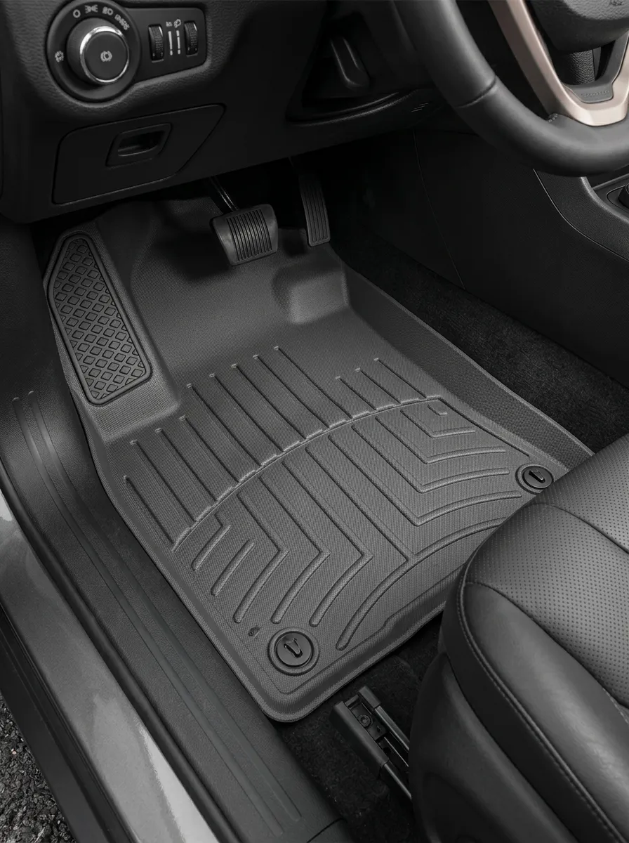 Textured Rubber All-Weather Vehicle Floor Mat