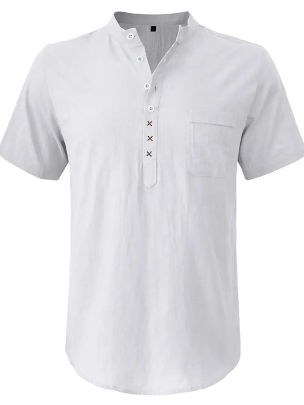 Textured Collared Short Sleeve Polo Shirt