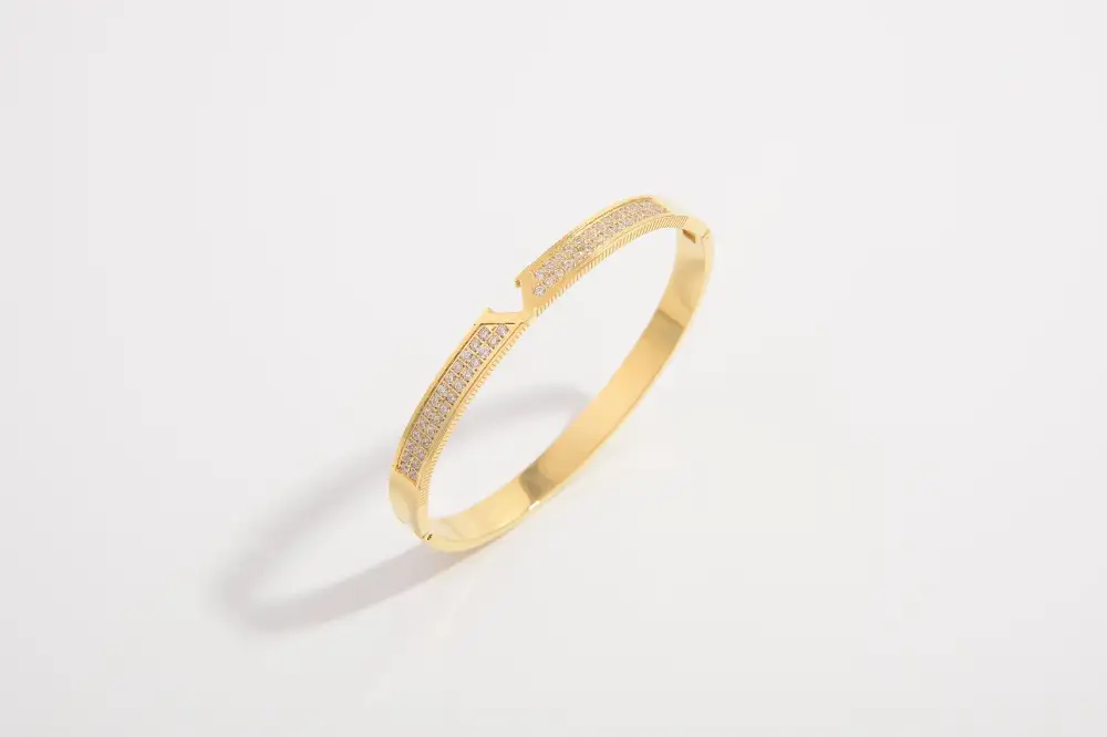 Curved Stainless-Steel Bracelet