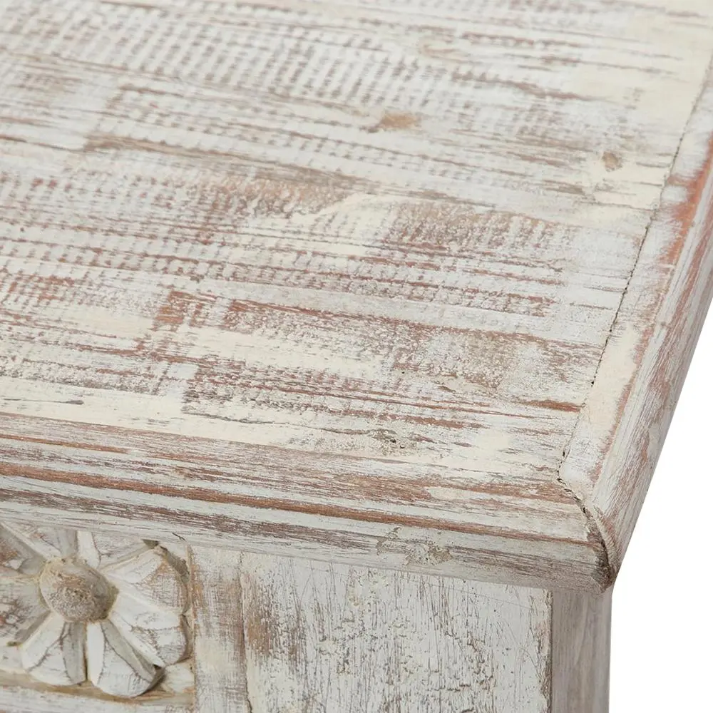Whitewashed Teak Coffee Table
