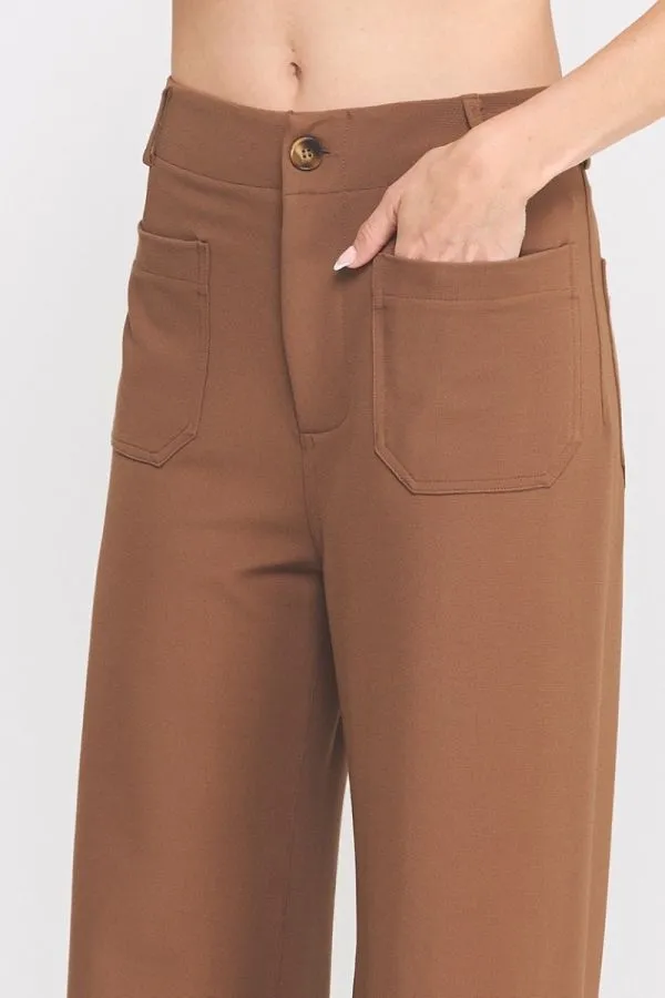 Wide Leg Cotton Pants