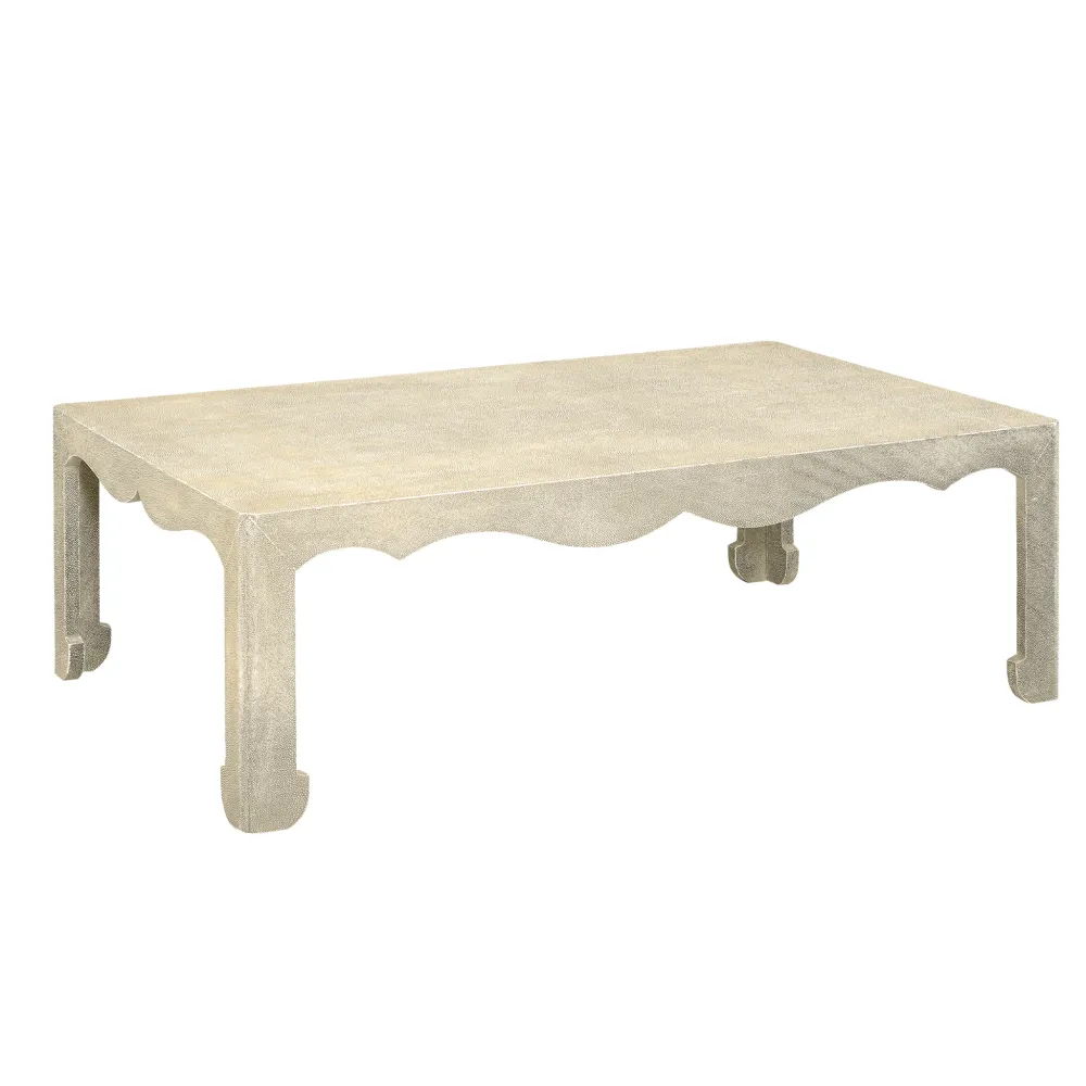 Linen Upholstered Coffee Table
