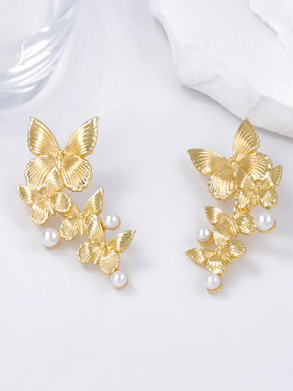 Lustrous Bohemian Accent Earrings