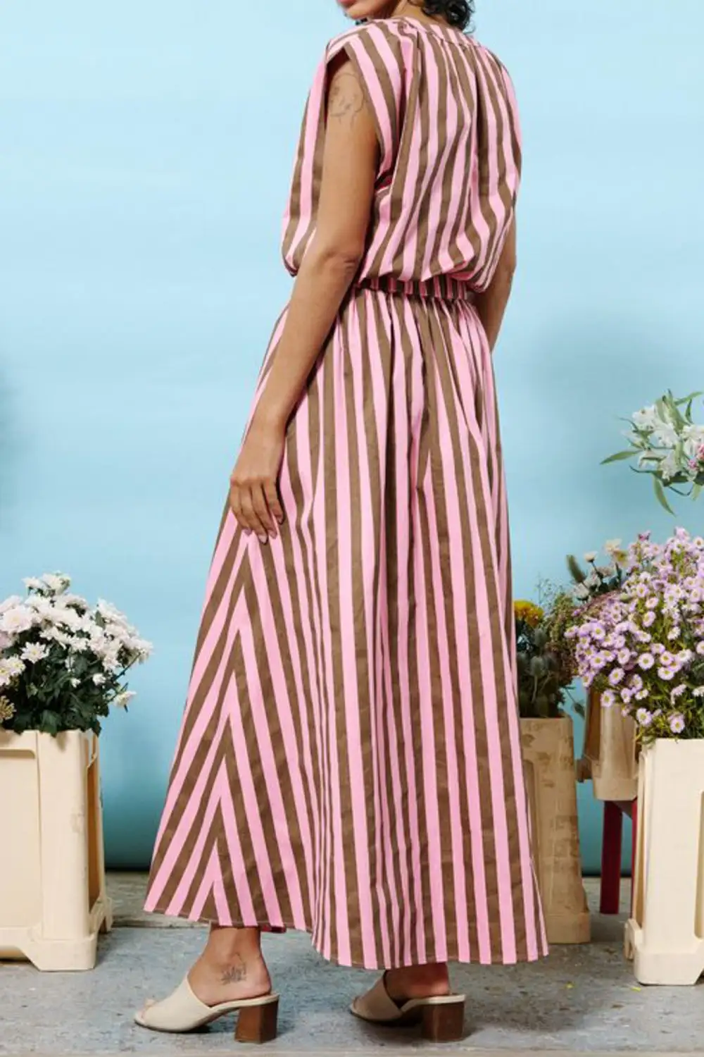 Striped Button Front Shirt