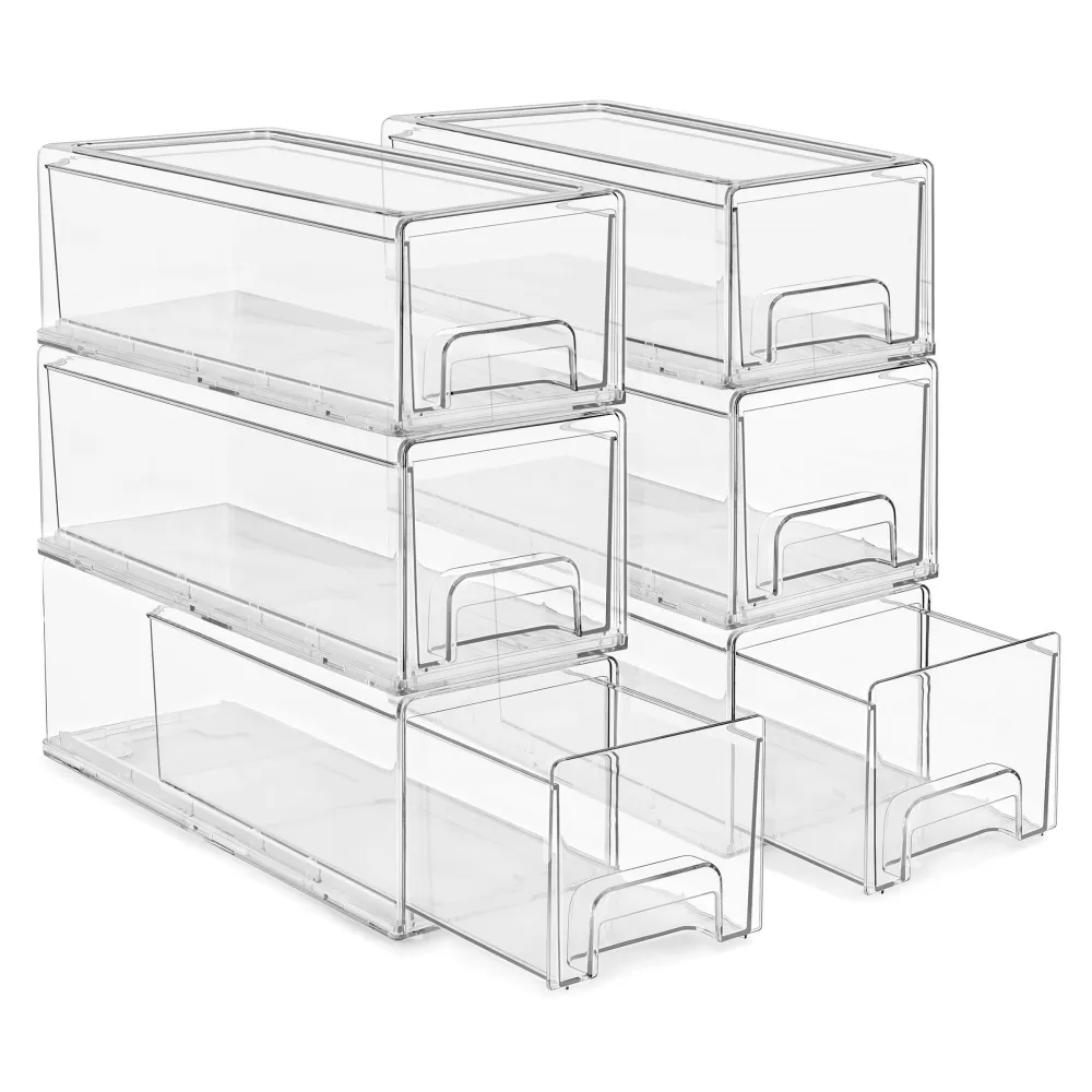 Stackable Pull Out Drawer Organizers