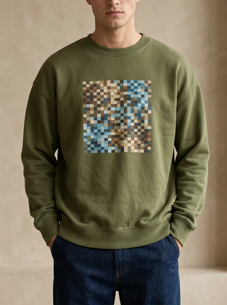 Geometric Pixel Art Hoodie