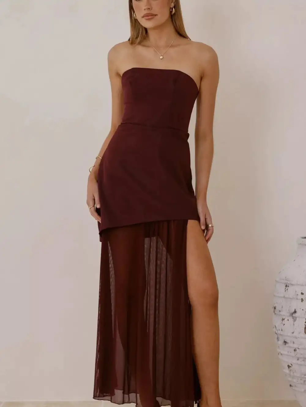 Mesh Maxi Dress