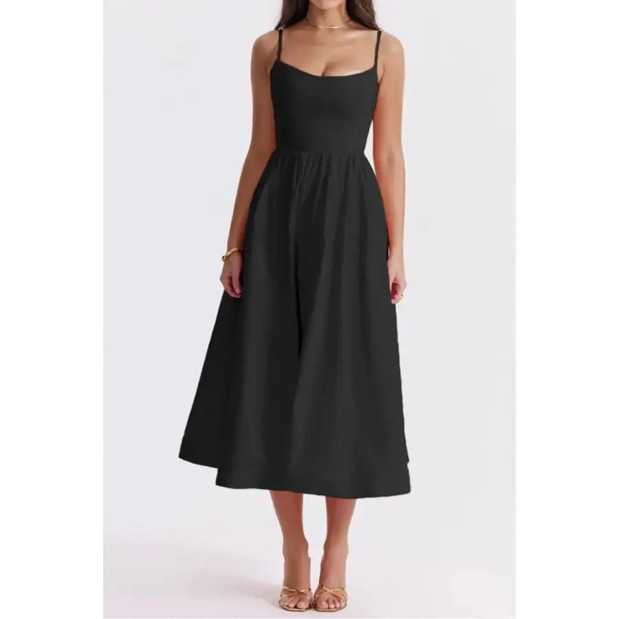 Spaghetti Strap Midi Dress