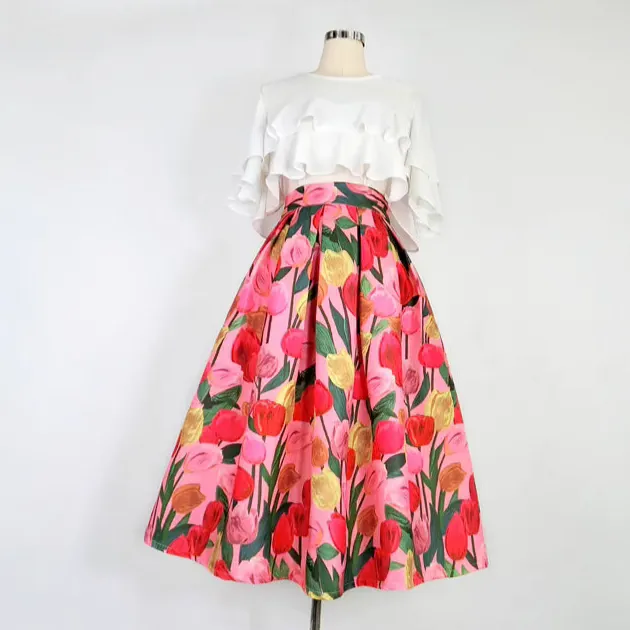 Soft Casual High Waist Skirt