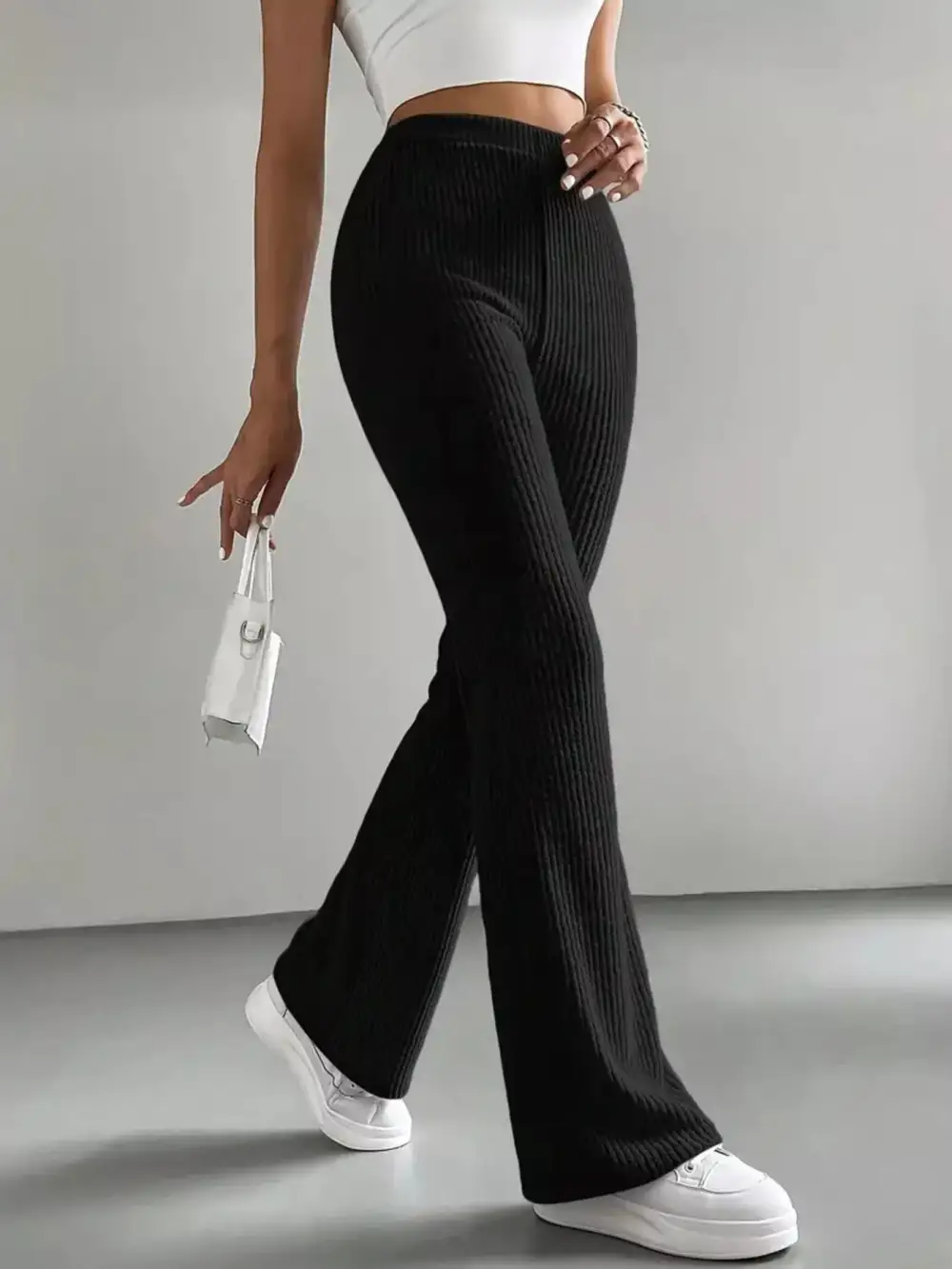 Flare High Waist Casual Everyday Pants