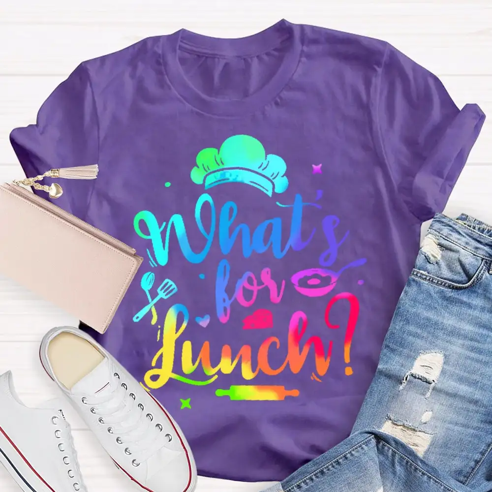 What'S For Lunch Funny Cooking Lunch Lady  T-Shirt