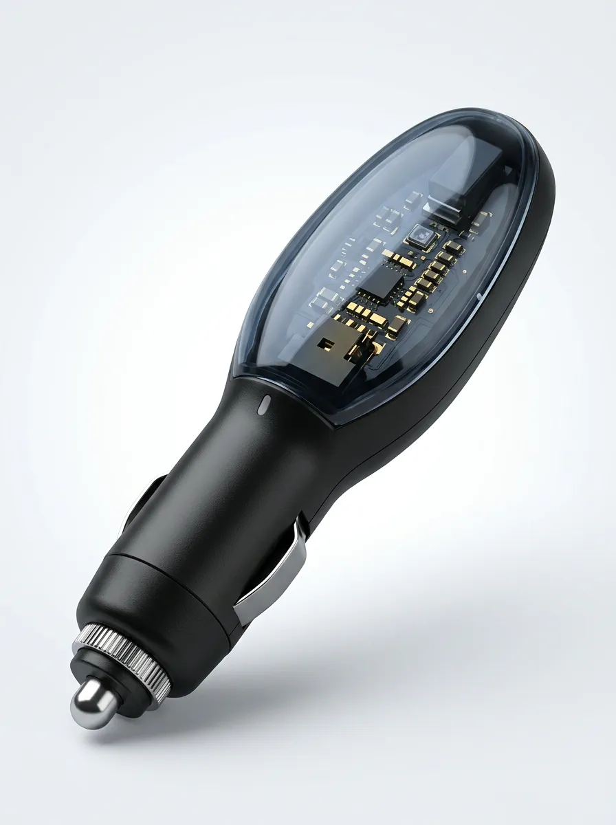 Circuit Board Car Fuel Saver Power-Socket Plug-In Device for Vehicle Console Areas
