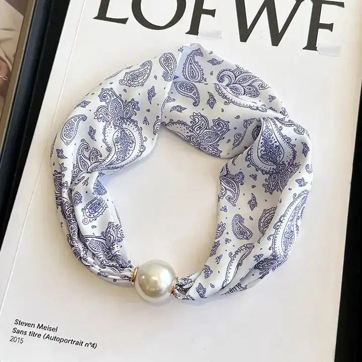 Pearl Silk Statement Necklace
