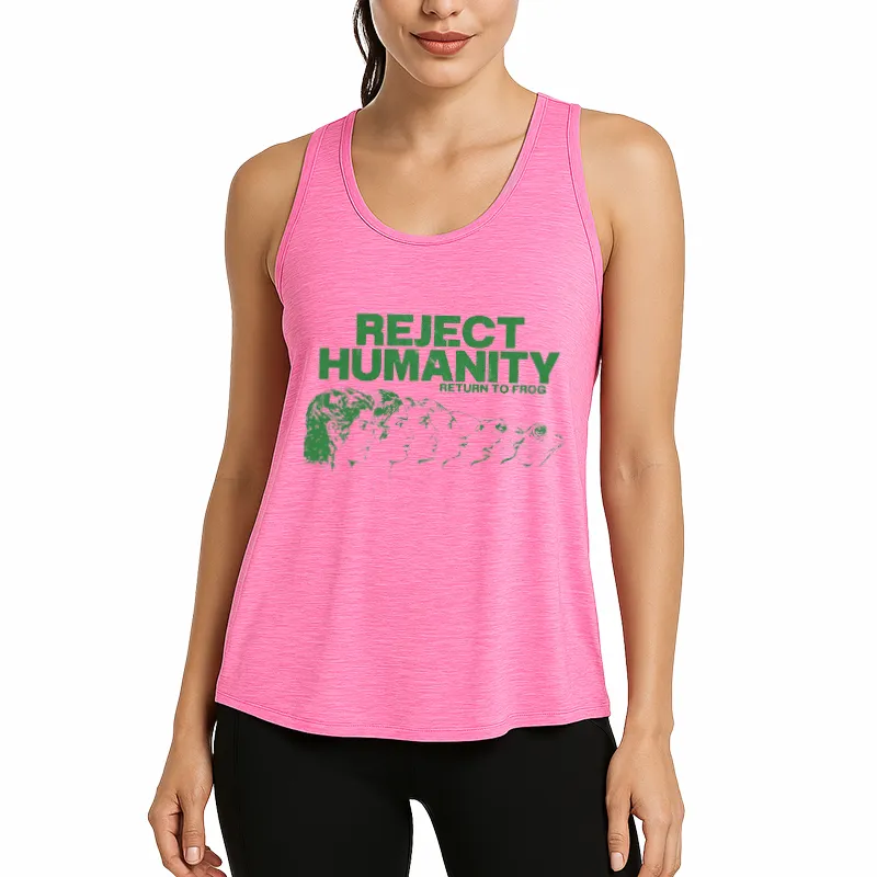Reject Humanity Meme Athletic Tank