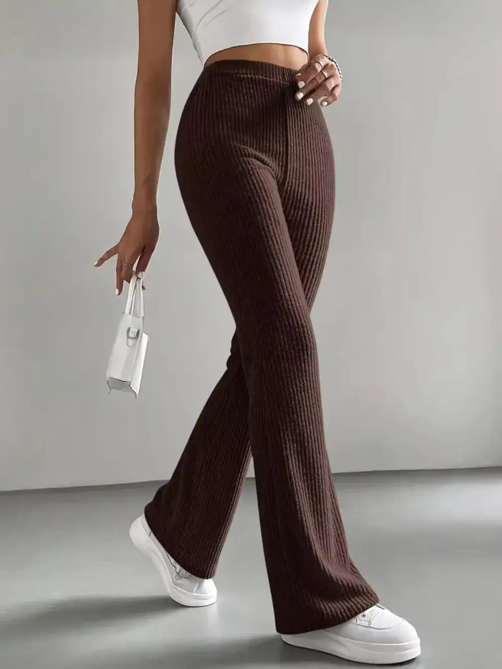 Flare High Waist Casual Everyday Pants