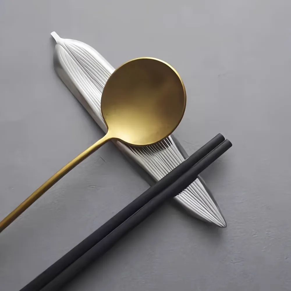 Leaf-Shaped Chopstick Rest