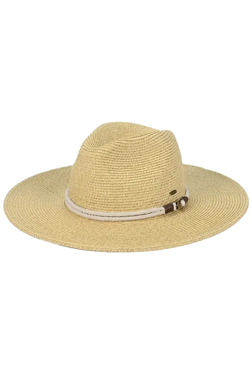 Anchor Rope Trim Band Wide Brim Sun Hat