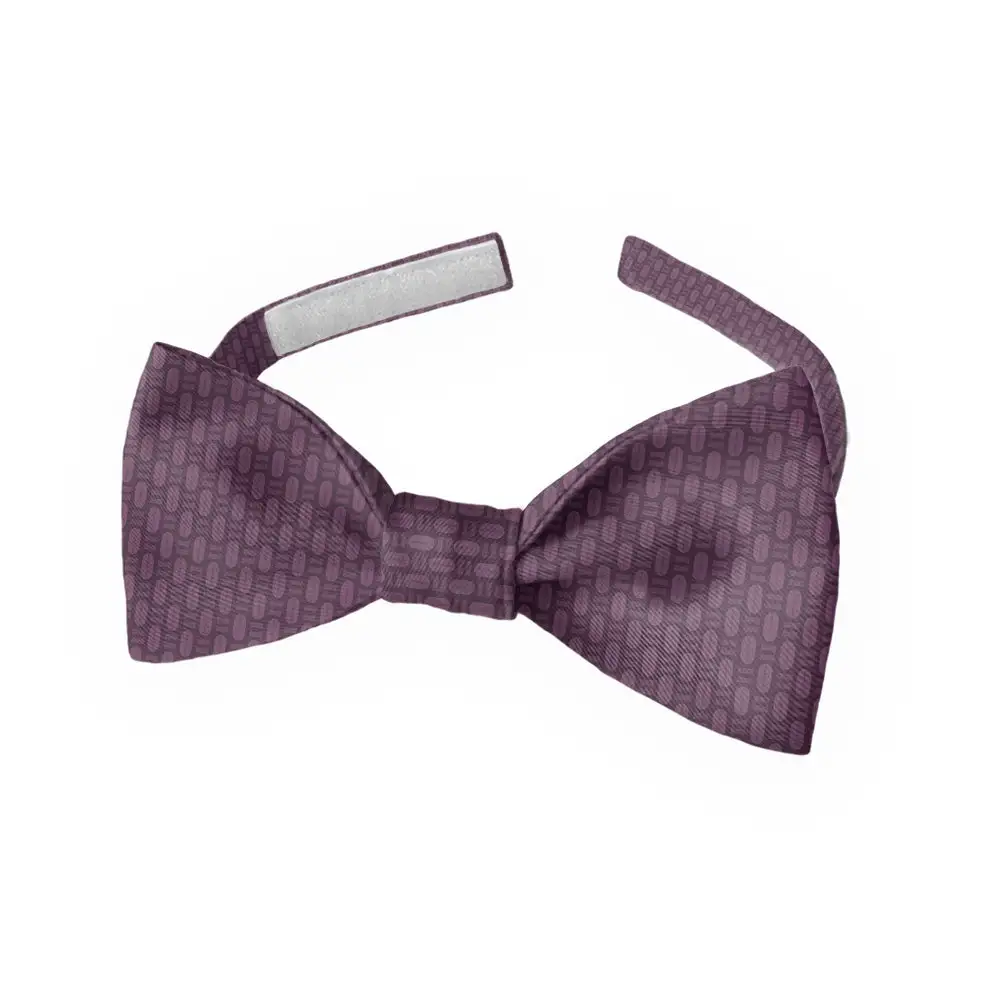 Faux Weave Pattern Bow Tie