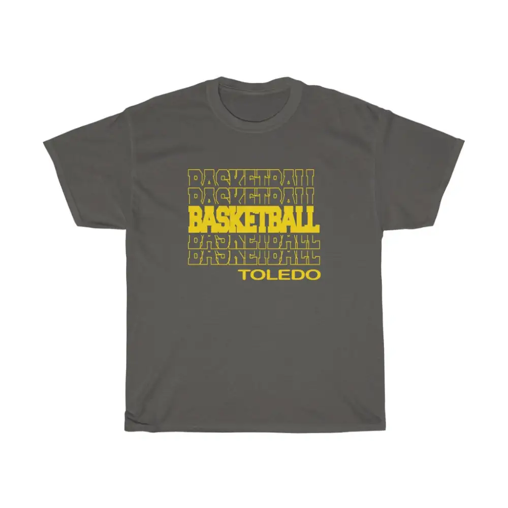 Basketball Toledo in Modern Stacked Lettering