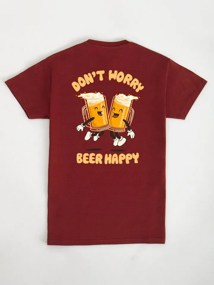 Dont Worry Beer Happy Graphic T-Shirt