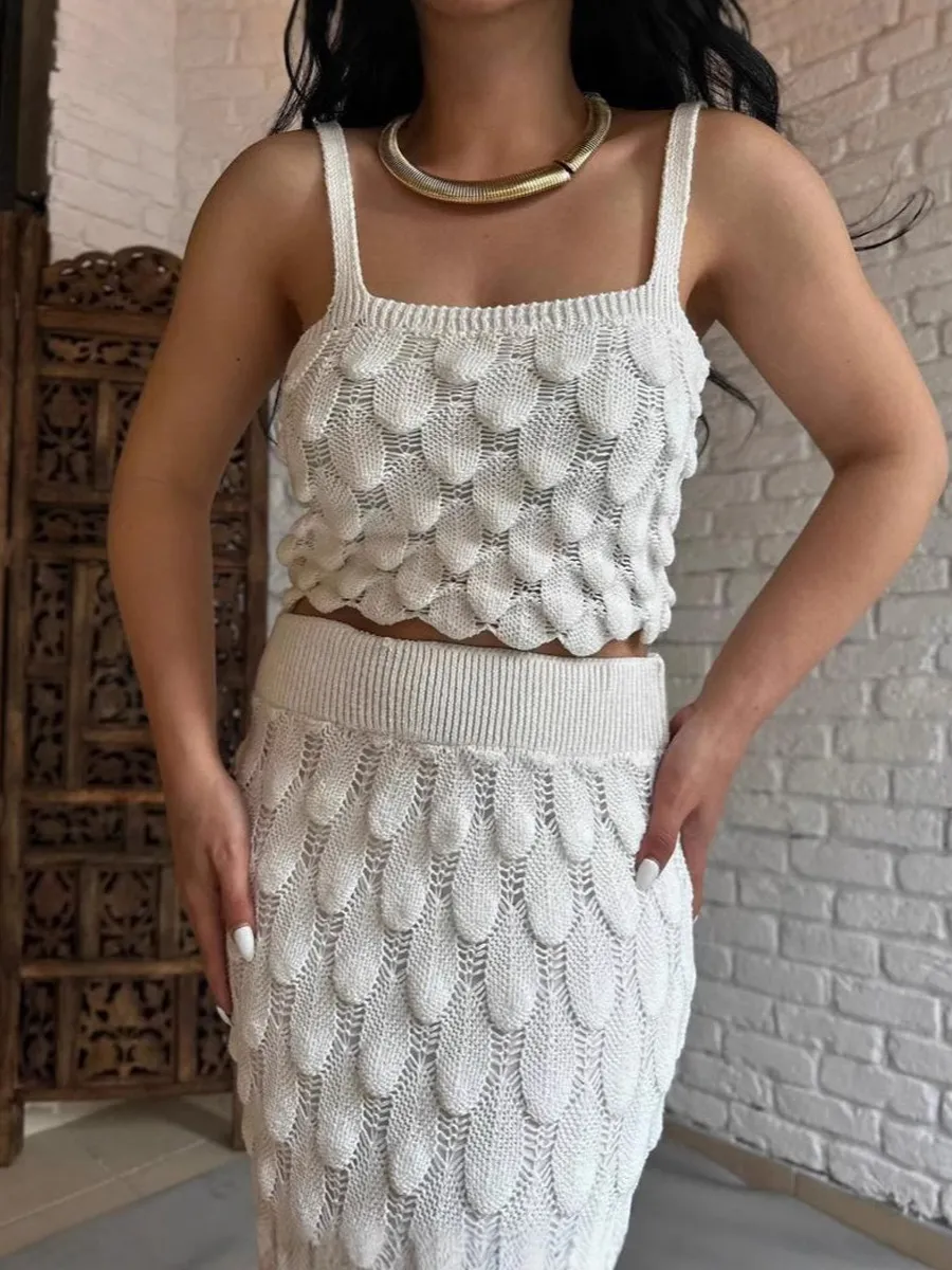 Seraphina Scale-Design Strappy Two-Piece Set