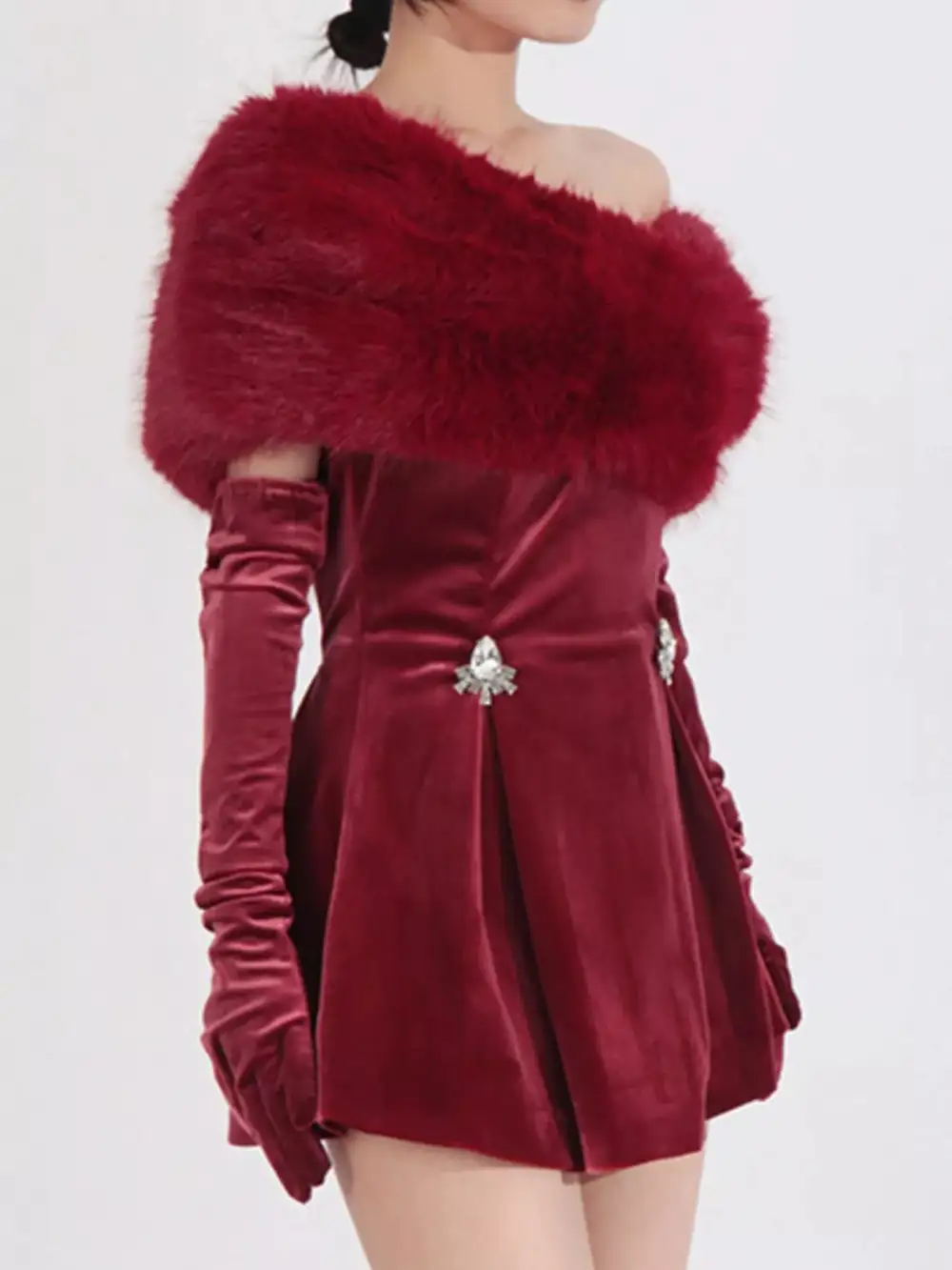 Fuzzy Mini Dress