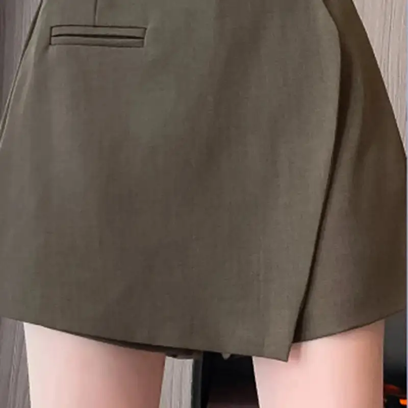High-Waist Asymmetrical Shorts