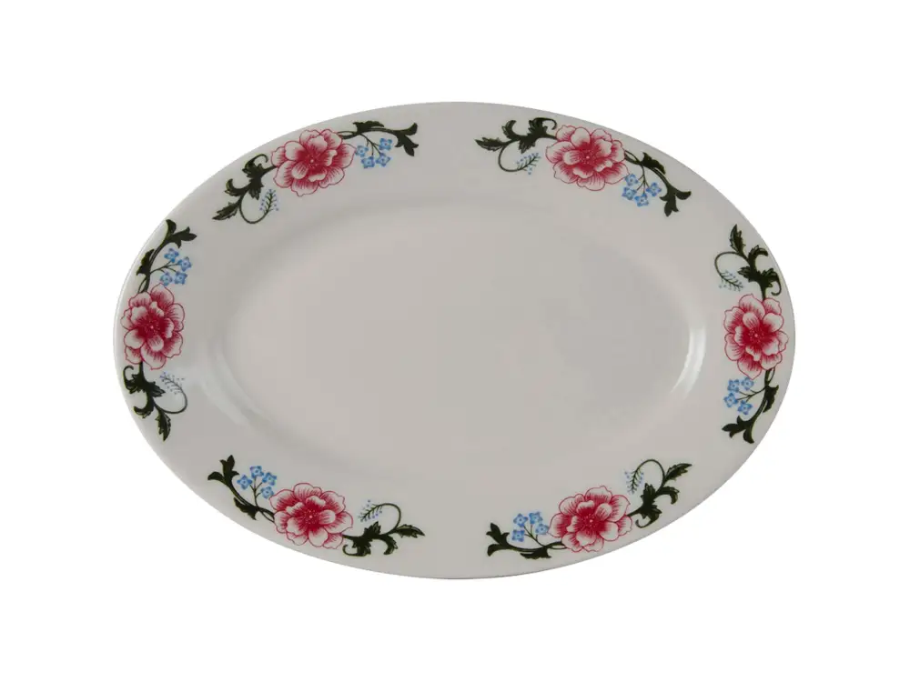 Floral Oval Platter