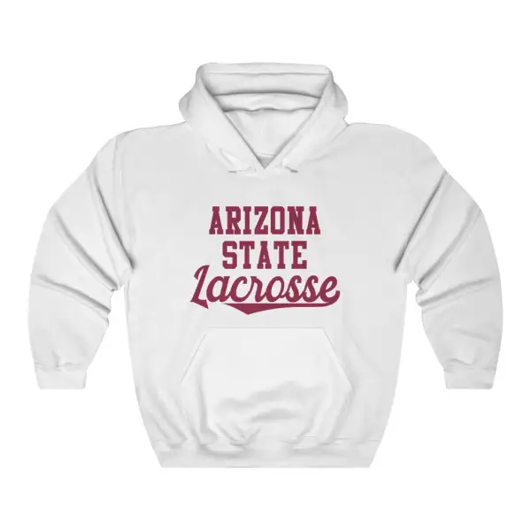 Clean Lettering Lacrosse Graphic Pullover Hoodie
