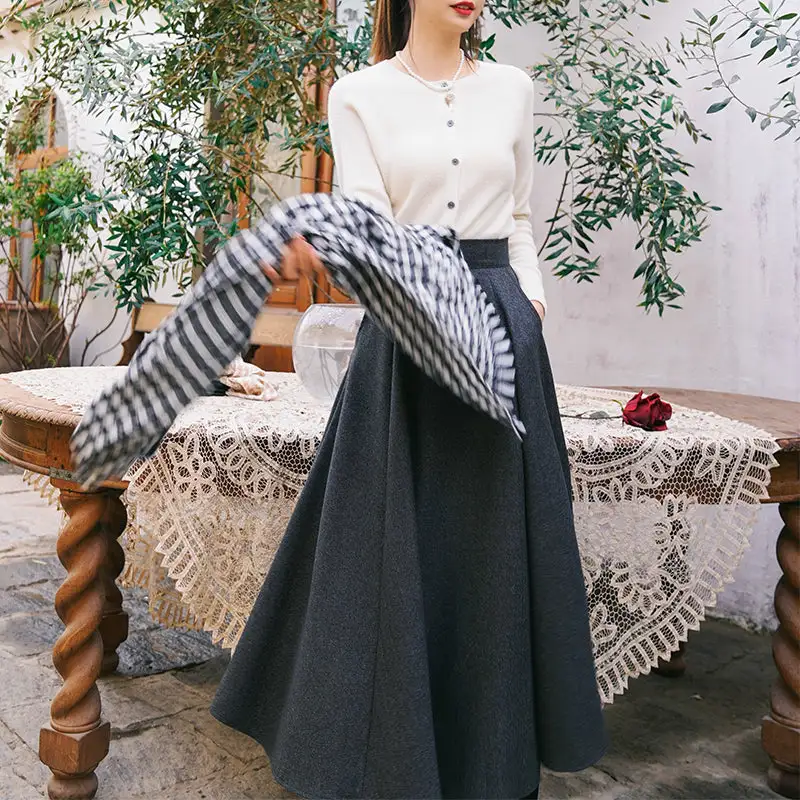 Comfortable Comfort Everyday Casual Polyester Skirt