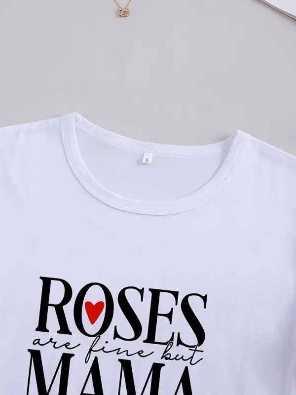Easy-Wear Round-Neck Collared Short-Sleeve Knit T-Shirt