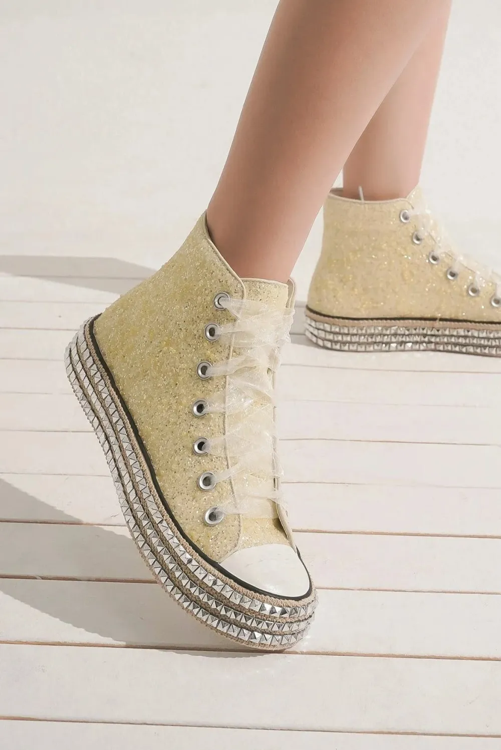 Lace Platform Sneakers