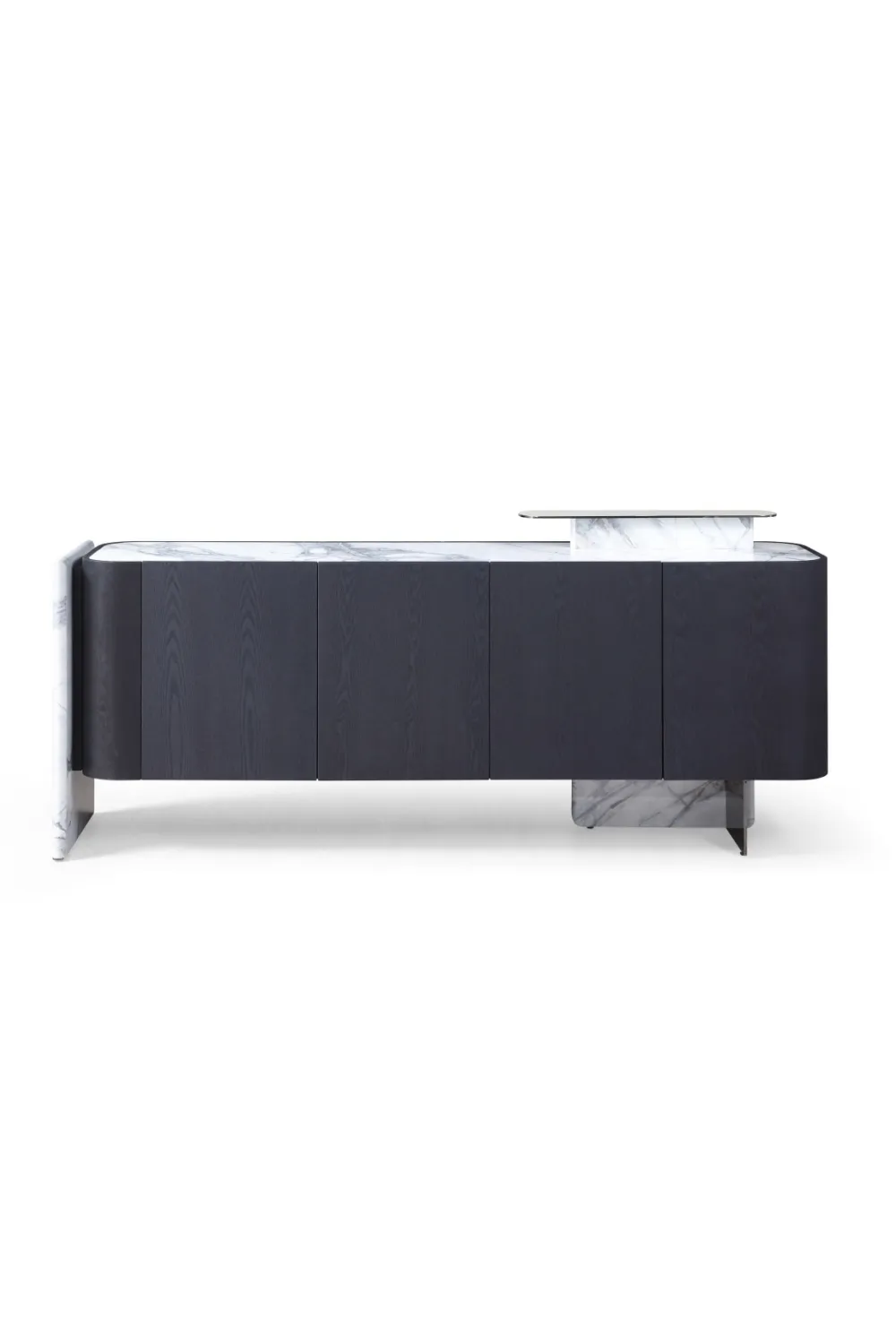 Textured Oak Four-Door Sideboard