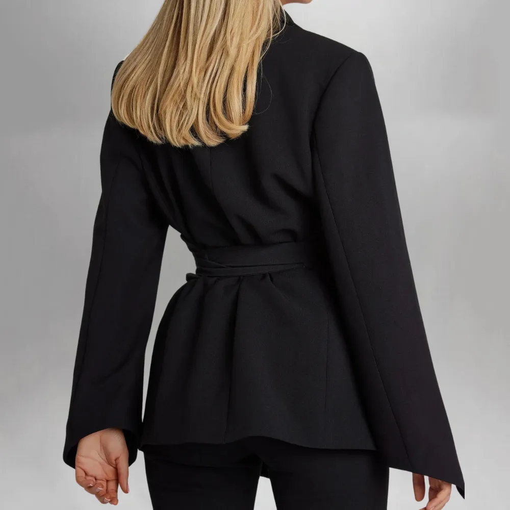 Refined Belted Women's Blazer