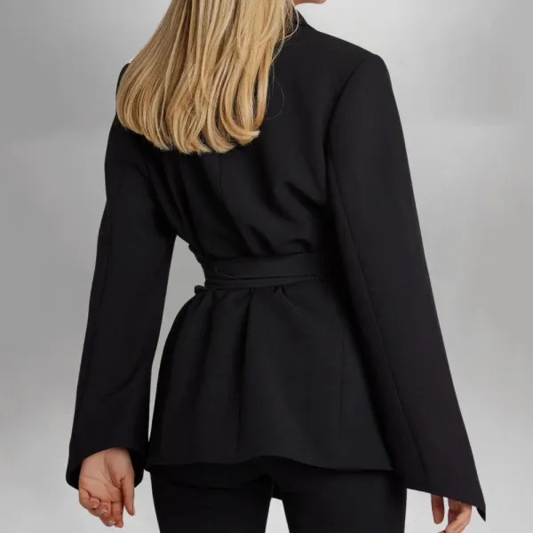 Refined Belted Women's Blazer