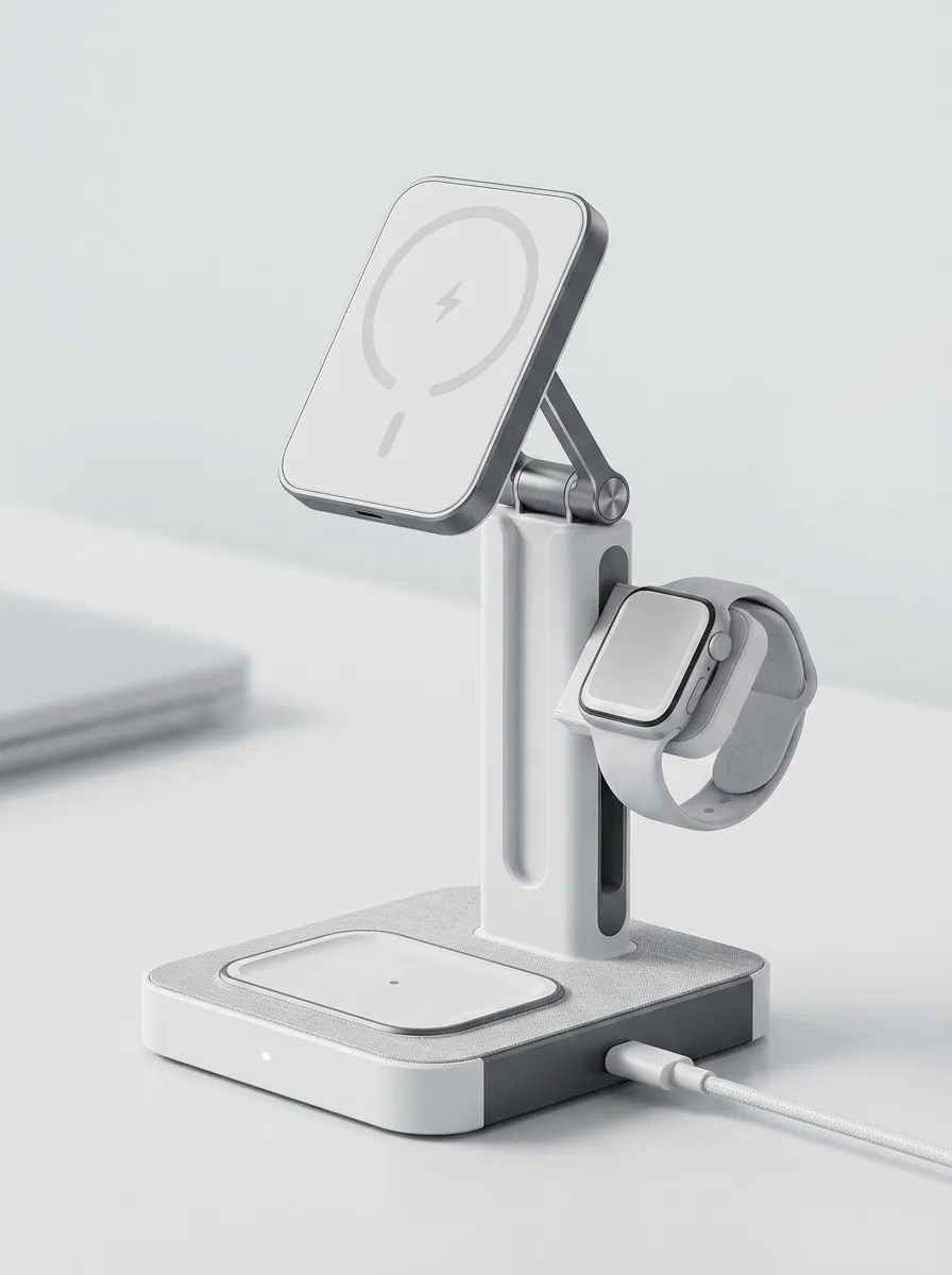 Tech Enthusiast 3-in-1 Magnetic Foldable Wireless Charging Station
