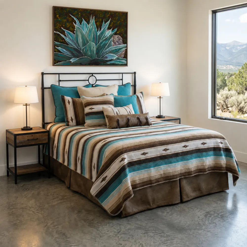 Geometric Bedspread Set