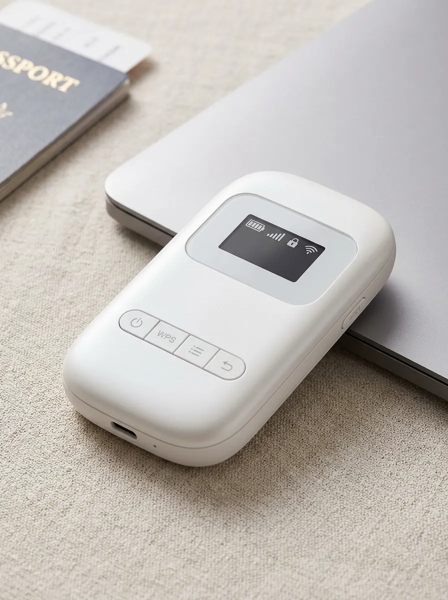 Portable WiFi Hotspot Router with Simple Controls