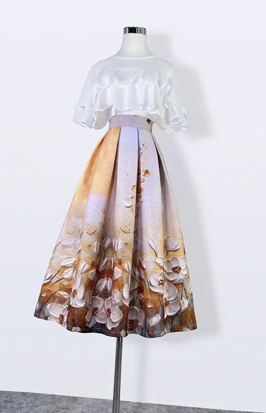 Structured Modern Everyday Casual Skirt