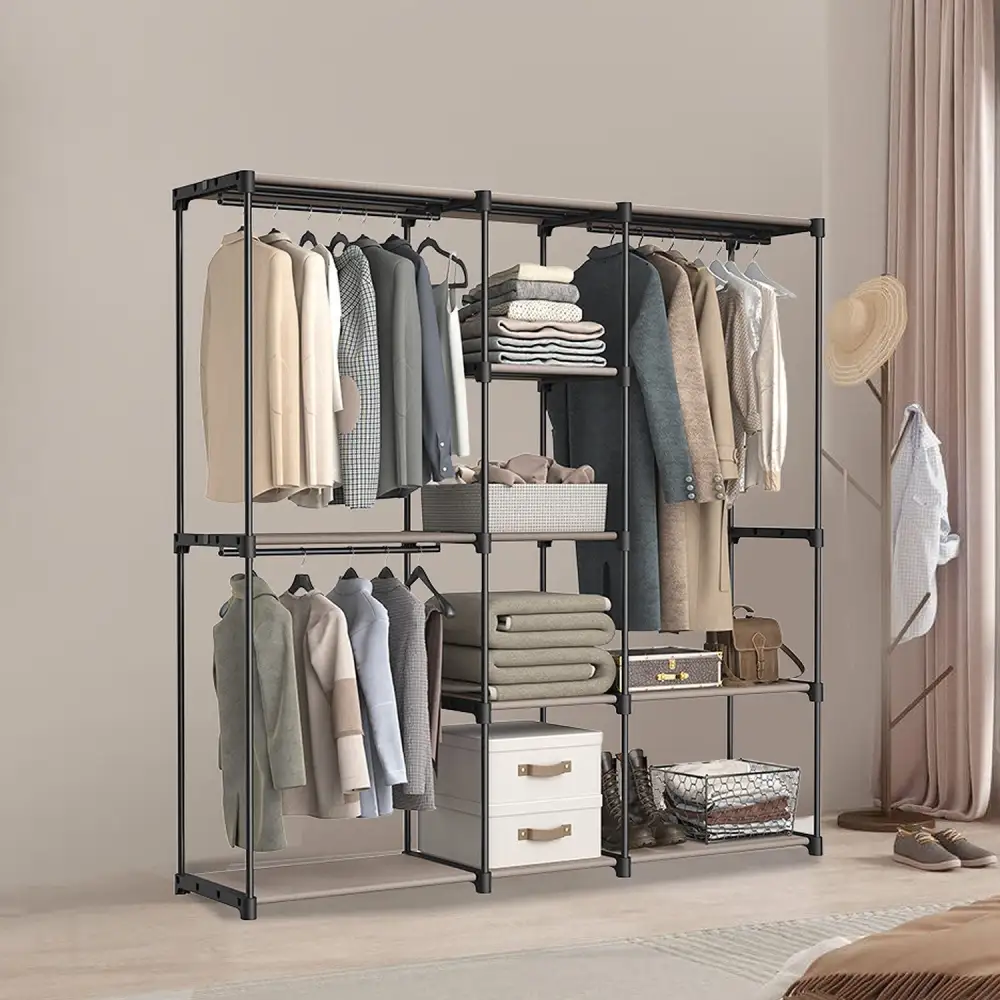 Freestanding Fabric Storage Wardrobe