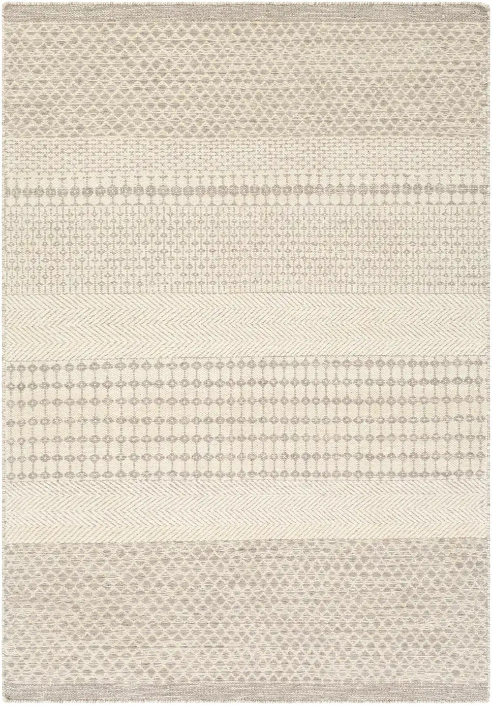 Stylized Bohemian Wool Area Rug