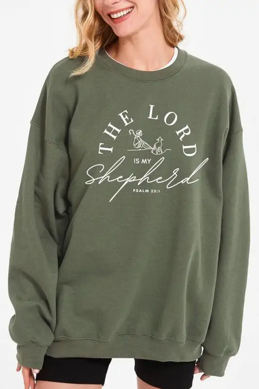Layered Look Soft Graphic Pullover Sweatshirt