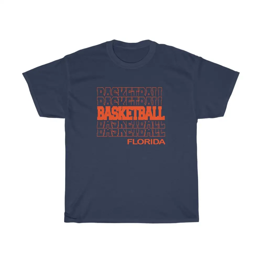 Basketball Florida in Modern Stacked Lettering
