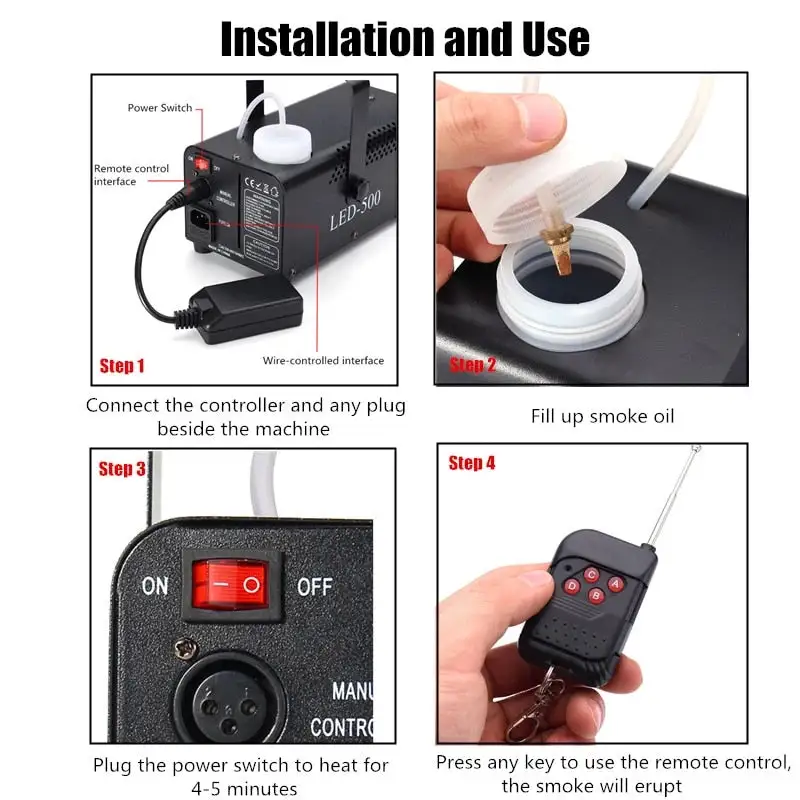 Remote Controlled Fog Machine for Party Stage