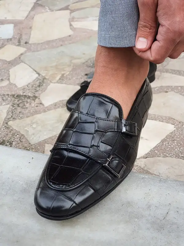Casual Double Monk Strap Loafers
